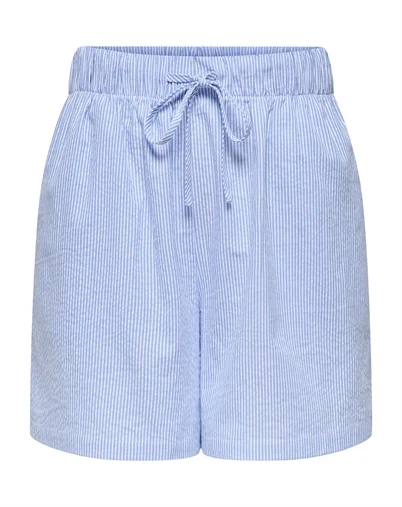 Only - ONLAugusta Shorts - Cloud Dancer/Blue Stripes 